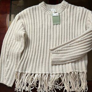 New H&M cream sweater